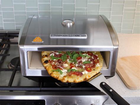 bakerstone pizza box gas stove top oven stainless steel|bakerstone pizza oven box costco.